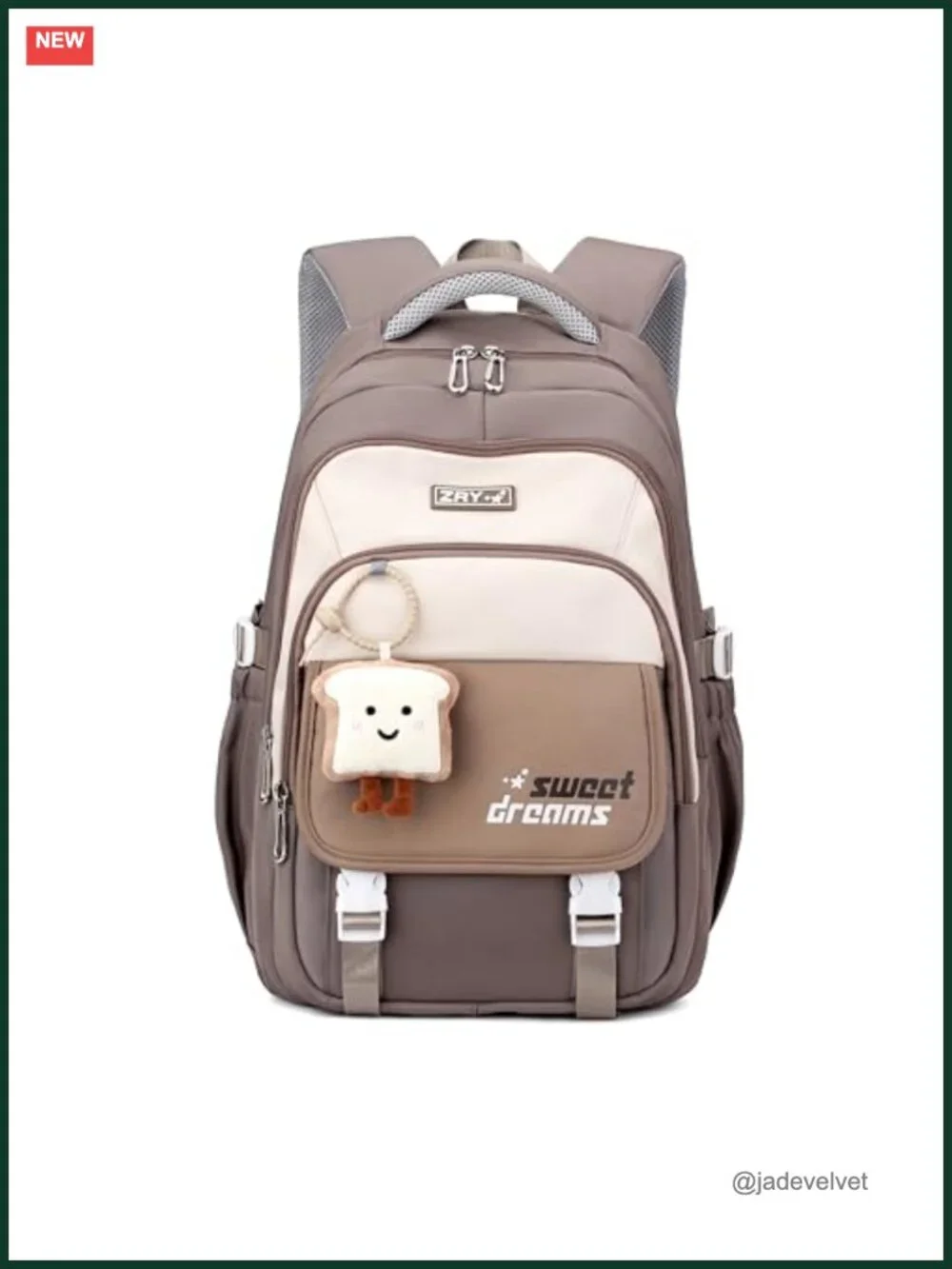Waterproof Nylon Backpack for Teen Girls Students School Travel Laptop Daypack